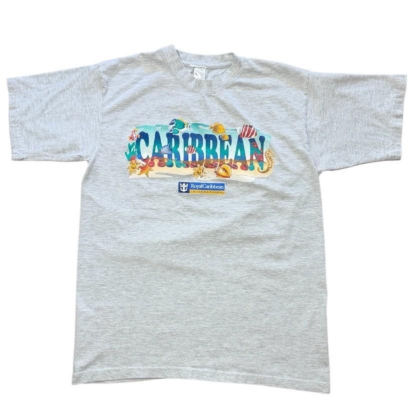 Vintage Y2K Royal Caribbean Cruise Ship Caribbean Beach Souvenir Graphic T-shirt S