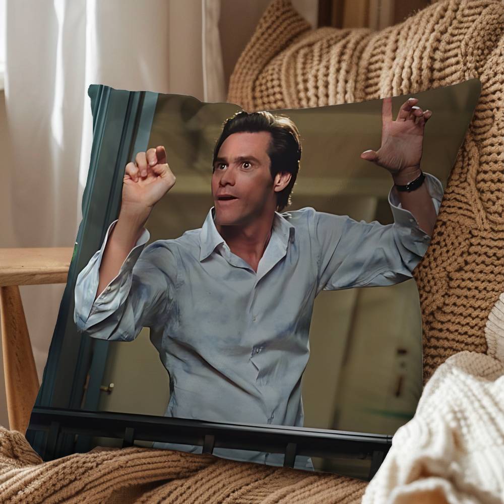 Abstract Humor Jim Carrey Ace Ventura Pillow Cover Living Room Sofa Cushion Cover Bedroom Room Bed Pillow Cover Home Decoration
