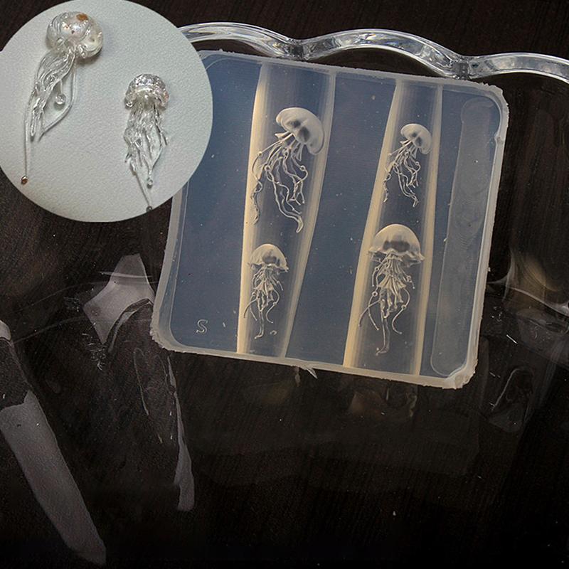 Silikonová forma na modelování nehtů Oceánský styl Mušle Hlemýžď Hvězdice 3D razítkovací destička Šablony na nehty DIY UV gel Manikúrní nástroje Nail Art