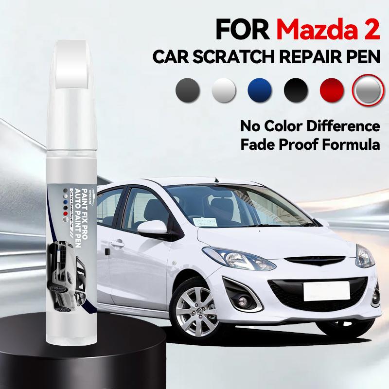 

Hot Car Dedicated For Mazda 2 1996-2026 Car Paint Pen Scratch Repair Detailing Tools Car Accessories Black Spray Paint Color Rep срібний