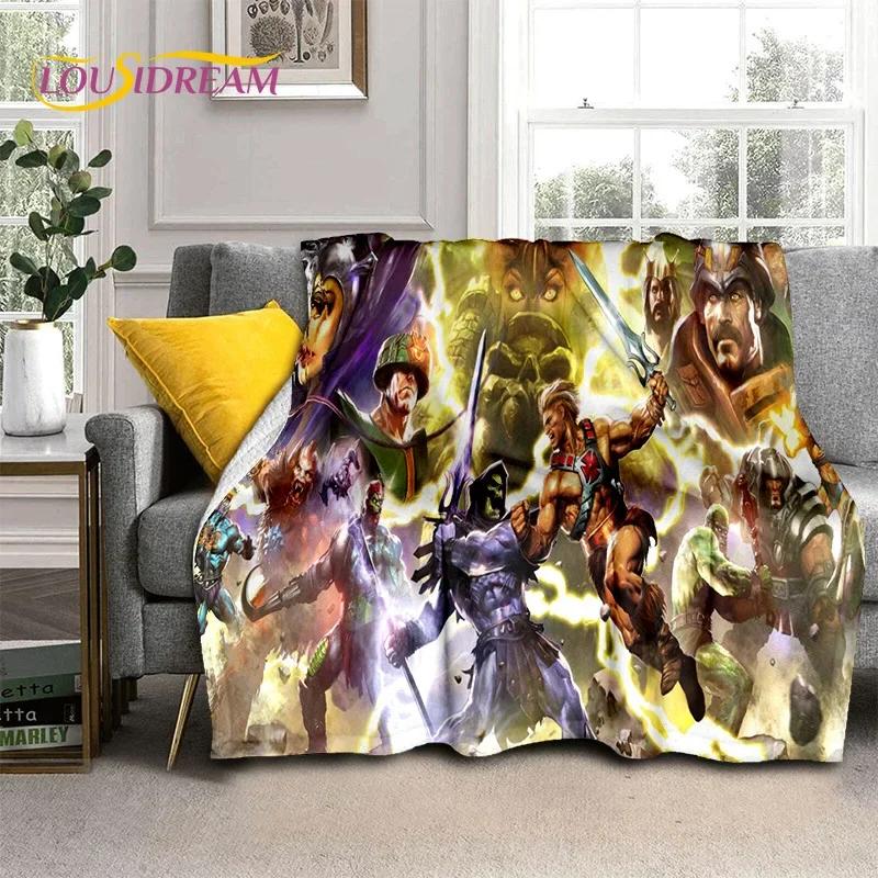 Cartoon He Man Masters of Universe Blanket,Soft Throw Blanket for Home Bedroom Bed Sofa Picnic Travel Office Cover Blanket Kids