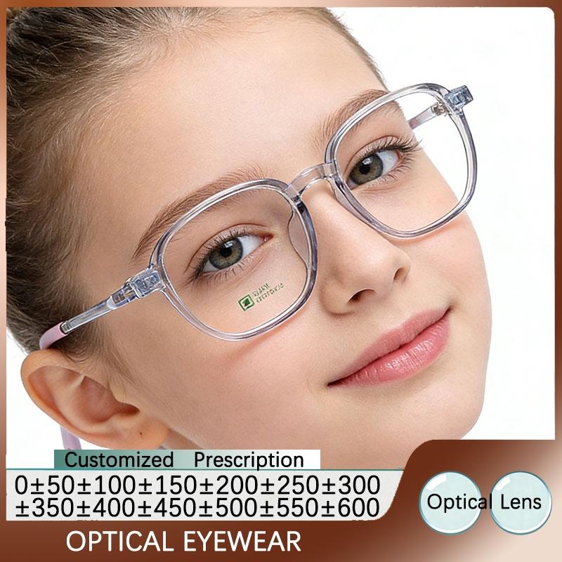 New Child Blue Light Blocking Myopia Glasses Girl Eyeglass Frame Student Reading Glasses Optics Lenses Boy Prescription Glasses