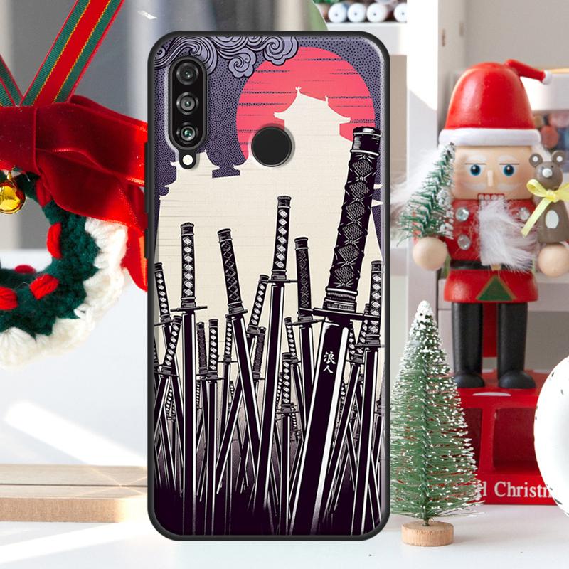 Japan Samurai Ninja Ronin For Huawei Nova 5T 9 10 SE 7i 8i 11i 12i Y73 Y72 Y61 Y91 Y60 Y70 Y90 P20 P40 P30 Lite Case