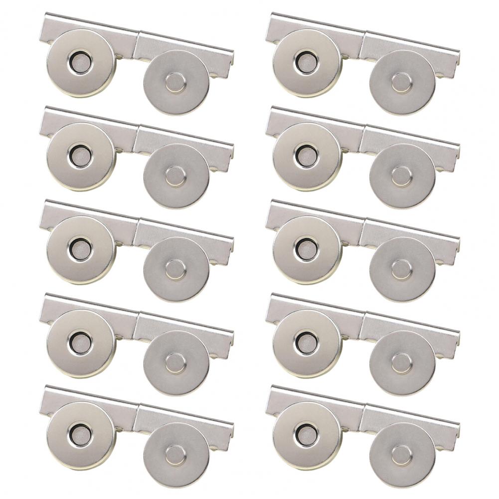 Leather Goods Snaps Buttons for Fabric Magnetic Buttons for Purses Totes No-sew Fasteners for Bags Clothing Diy Crafts Set of 10