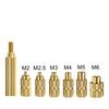 Heat Set Soldering Iron Tip Head Insert M2-M6 Hot Melt Brass Embedded Thread Nut Kit for Plastic Soldering