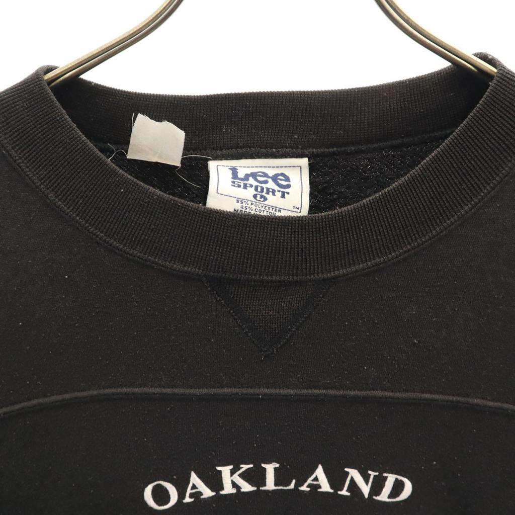 Lee SPORT 90s Old NFL Raiders Long Sleeve Sweat Trainer L Black Men's Used