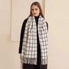 [One piece] Scarf women's new winter plaid to keep warm, advanced sense versatile and sweet student scarf