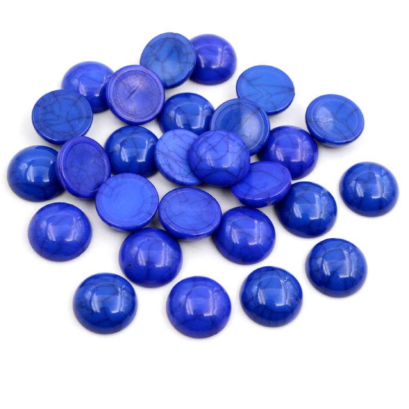 40pcs/lot 8mm 10mm 12mm Mix crack Colors Natural Cracked Style Flat back Resin Cabochons For Bracelet Earrings accessories