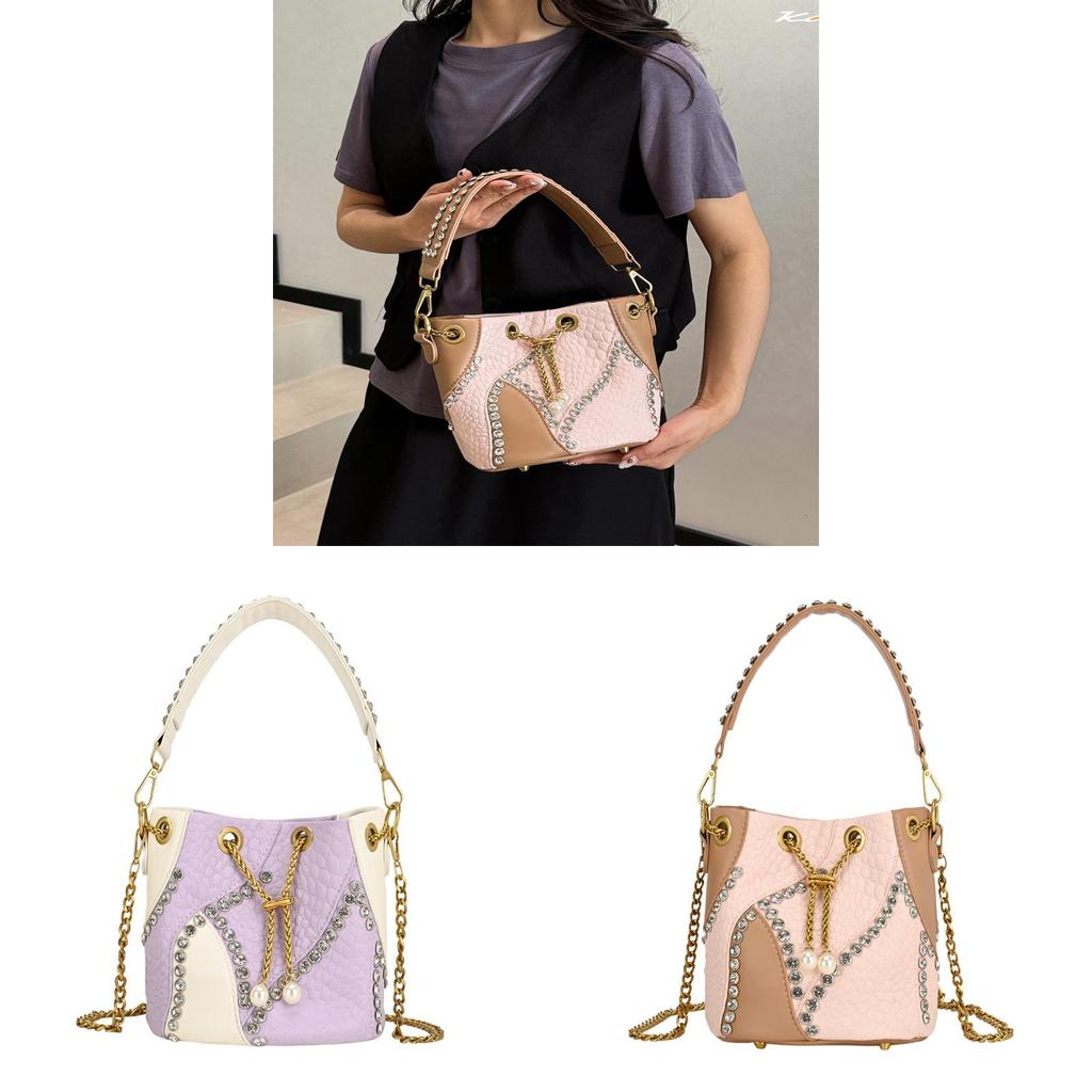 Water Bucket Bag For Women Synthetic Leather Stylish Crossbody Bag For Daily Use