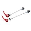 1 Pair Quick Release Bicycle Skewer Bike Wheel Hub Front and Rear Skewers Cycling ToolsRed