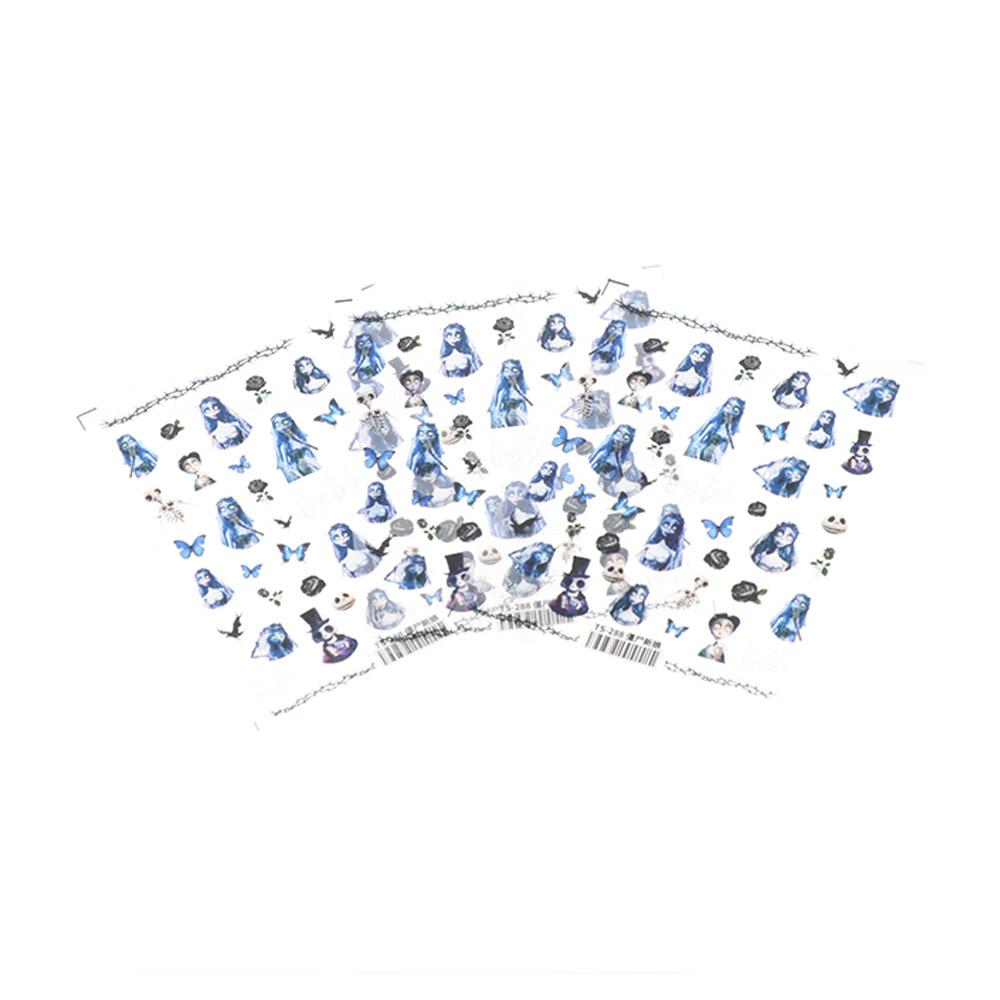 Rose Flower Manicure Decals DIY Nail Art Decoration Nail Polish Sticker 3D Engraved Nail Sticker
