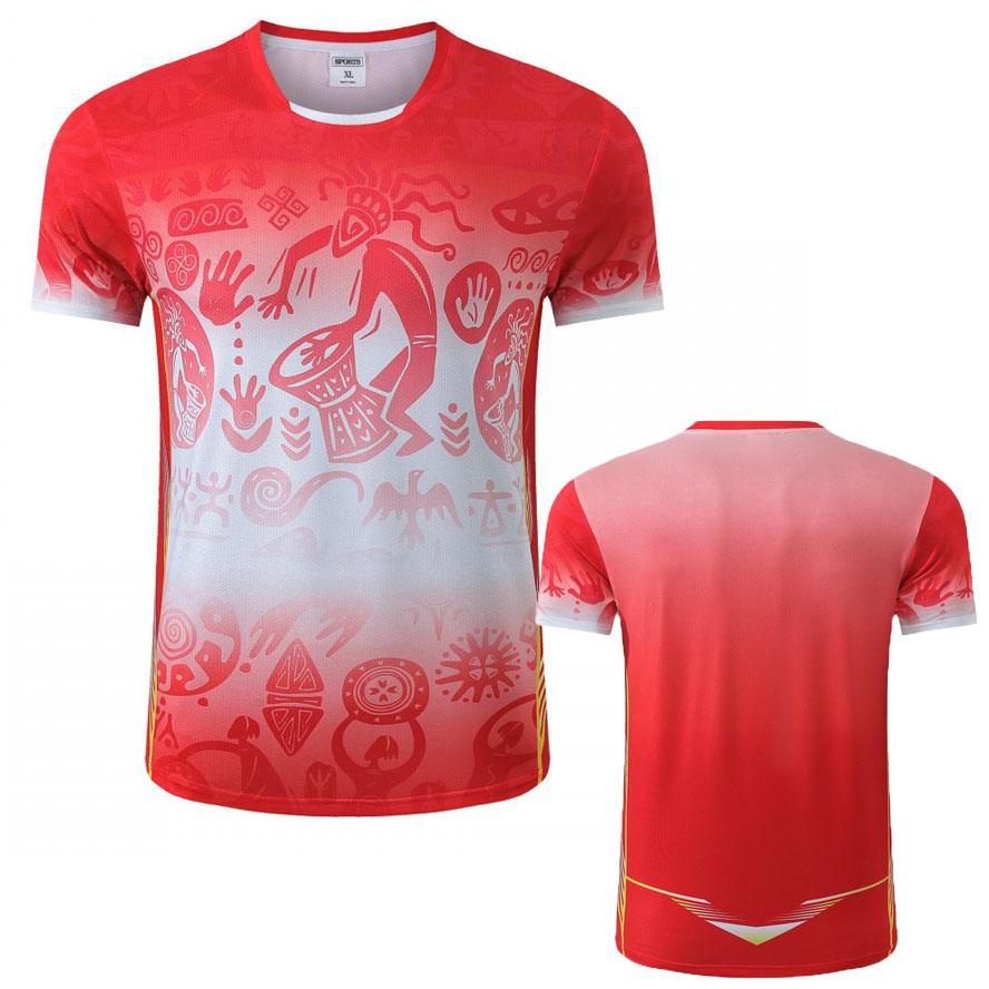 Magliette da Ping Pong Team Cina 2025 Personalizzate con Nome Gratuito Uomo Donna, Maglietta da Ping Pong per Bambini, Abbigliamento da Ping Pong, Magliette da Badminton