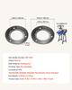 2PCS Grinding Sheets for Electric Grain Mill Grinder, Cast Iron Dry Grinding Discs, Replacement Grinding Plates Compatible with GM-001, GM-002, GM-003