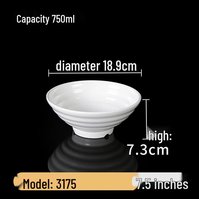 Imitation Porcelain Melamine Noodle Bowl
