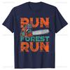 Lumberjack Chainsaw Run Forest Funny Woodworker T Shirts Men Women Humor Streetwear Short Sleeve Unisex Loose Clothing Tops Tee