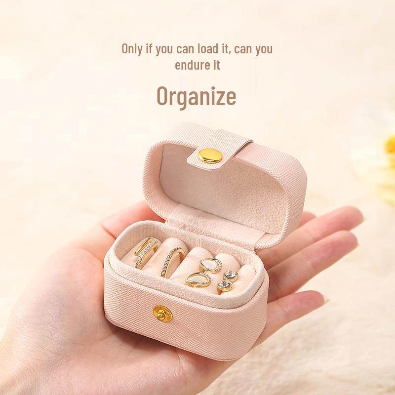 Portable Niche Jewelry Organizer for Earrings, Necklaces, and Rings