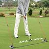 Adjustable Golf Training Plate Golf Swing Trainer Compacts Golf Swing Aids for Enhancing Swing Training