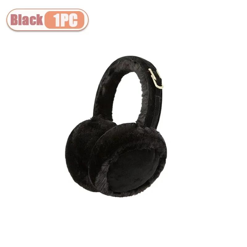 1-3PCS Women’s Winter Ear Warmers Plush Foldable Earmuffs Cozy Soft Ear Cover for Cold Weather Outdoor and Casual Wear