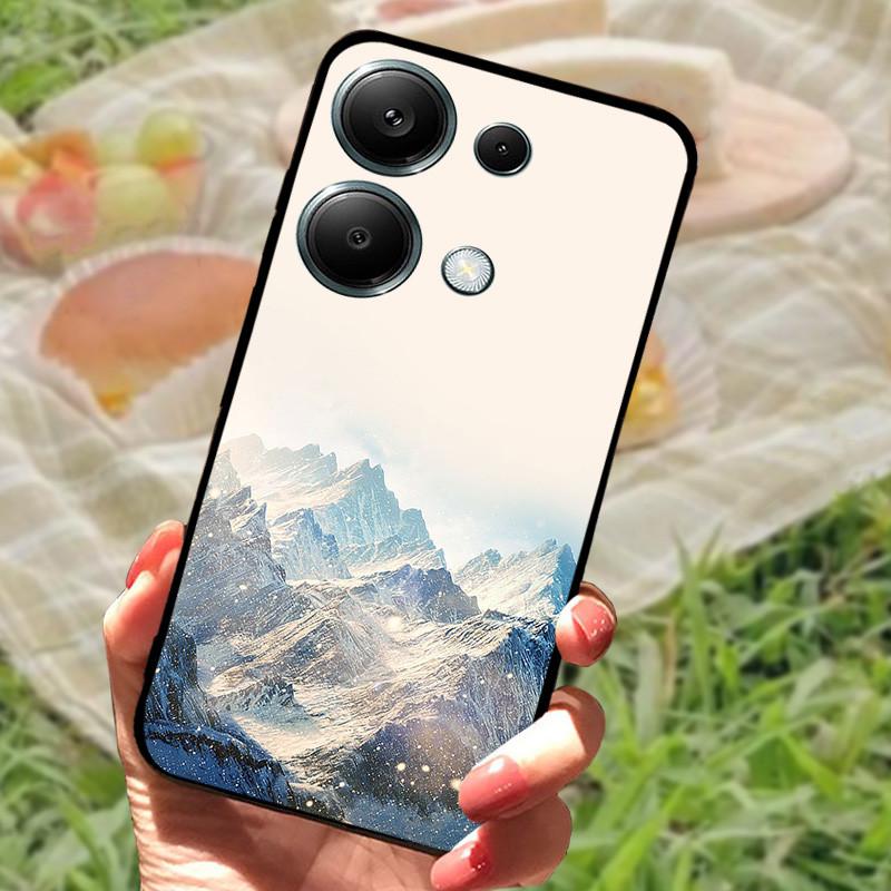 For Poco M6 Pro 4G Case Poco M6 4G Cover Silicone Soft Marble Bumper Coque for Xiaomi Poco F6 Redmi Turbo 3 5G Protective Fundas