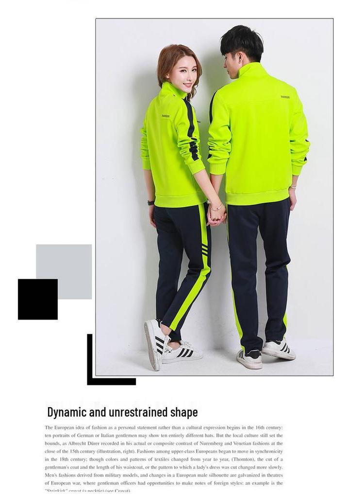 Spring & Autumn Sports Set for Couples: Casual Men's & Women's Suits