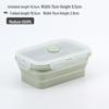Collapsible Silicone Lunch Box Set: Microwave Steaming, Fresh-Keeping, 4-Piece Bento for Office & Picnic