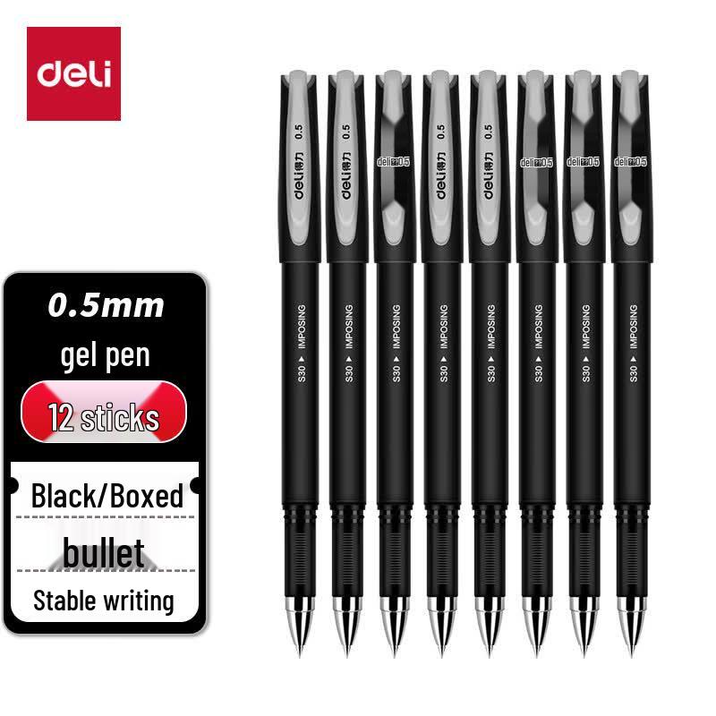 Deli 0.5mm Bullet Tip Gel Pen