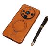 Applicable to Huawei mate11pro business leather pattern mobile phone case lens all-inclusive multi-function magnetic suction bracket anti-drop