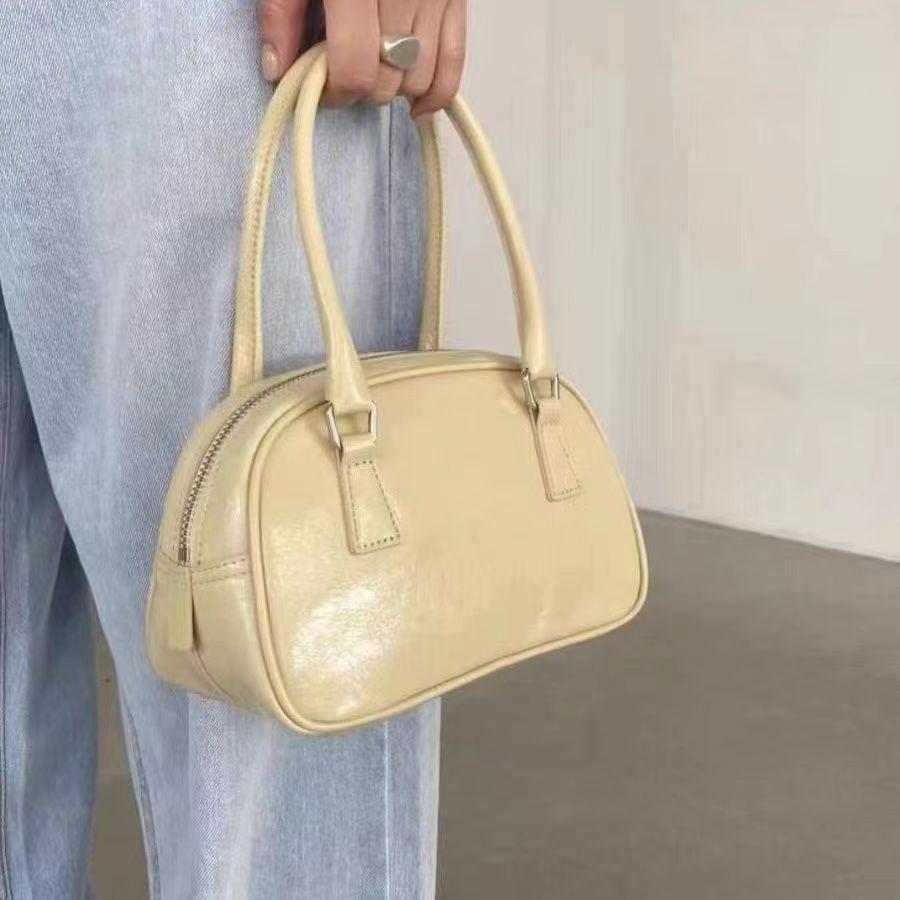 Design Umhängetasche 2024 Tasche Retro Frühling und Herbst Bowling Neu Diagonale Cross Vielseitig Tragbar Kleine Quadratische Tasche