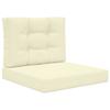 Outdoor Sofa Cushions 2 Pcs Cream Polyester