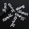 24pcs Plastic Valance Clips Clear Horizontal Blind Clips Wood Blind Valance Replacement Window Blind Clips Decorative Blinds