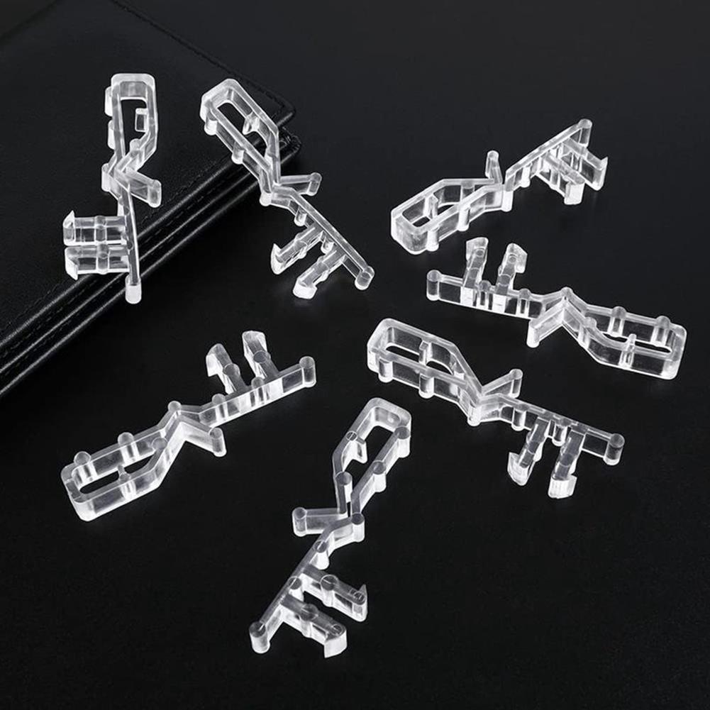 24pcs Plastic Valance Clips Clear Horizontal Blind Clips Wood Blind Valance Replacement Window Blind Clips Decorative Blinds