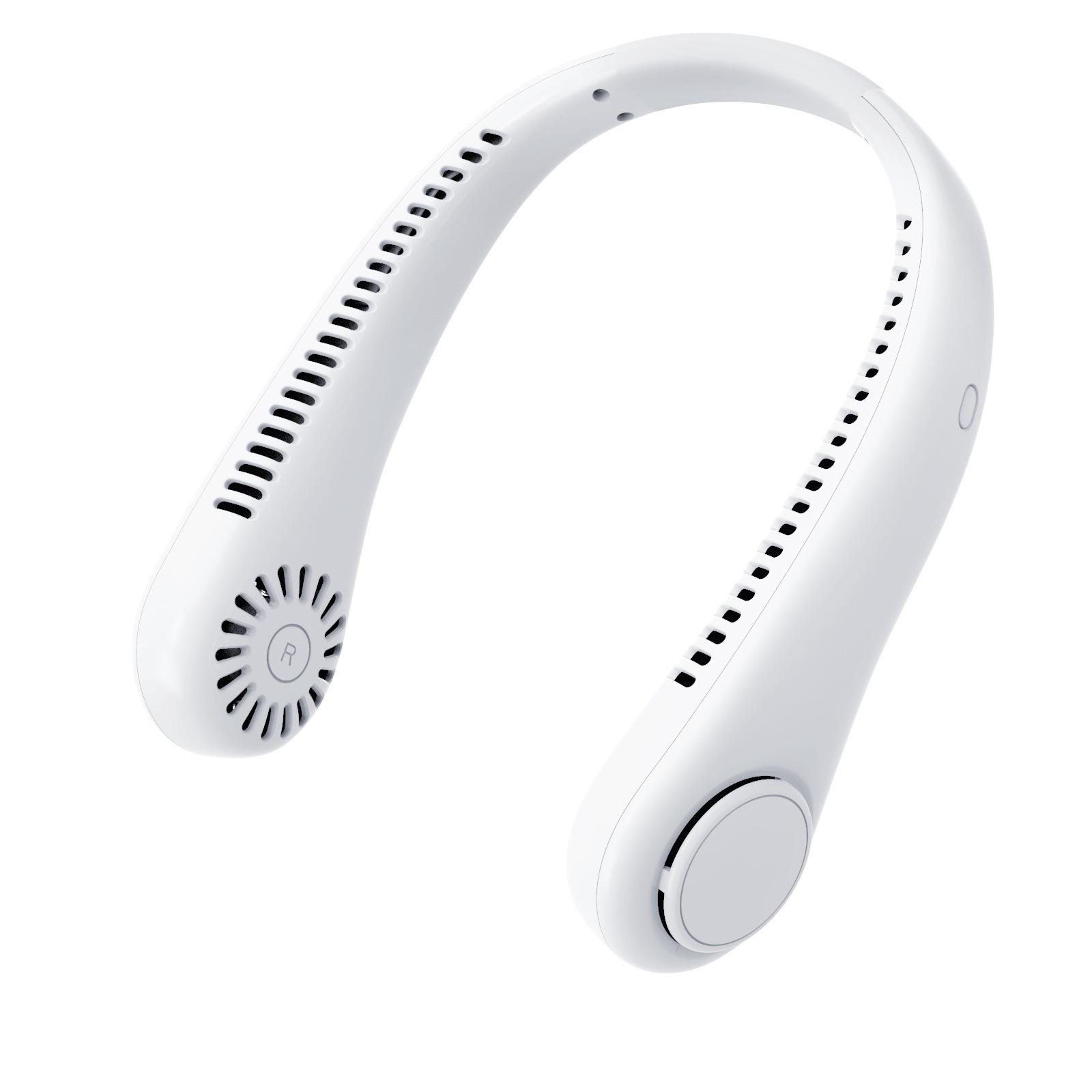 

Rechargeable Portable Bladeless Neck Fan - USB Charging, High Wind Power, Handheld for Outdoor Use 1200mAh