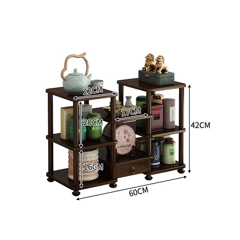 Настольная полка-витрина с ящиком