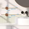 Ziyue Bathroom Towel Bar with Sliding Pole, Space-Saving, Stylish Towel Rack, Natural Wood, Aluminum Alloy (Gold-40cm)