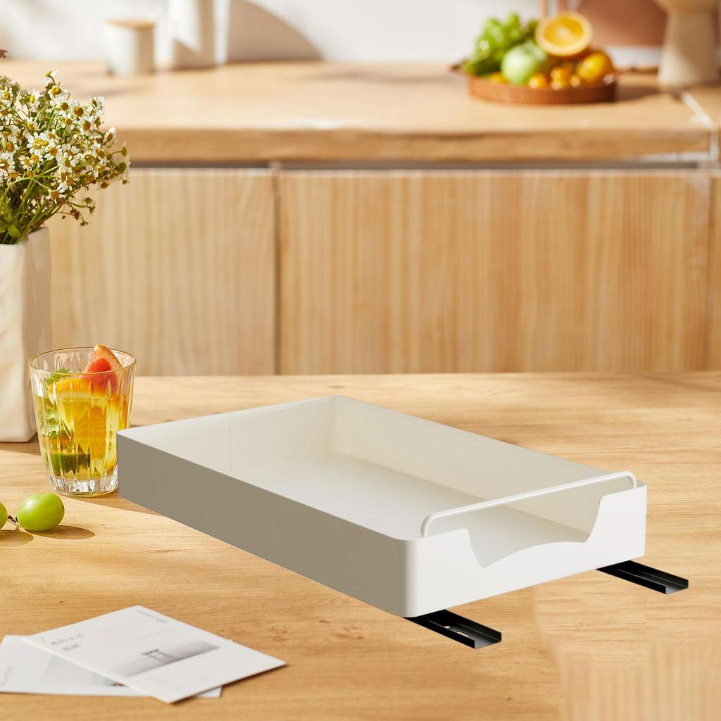 Cabinet Organizer Extendable Shelf Sliding Drawer Carbon Steel Multifunctional for Room Bedroom