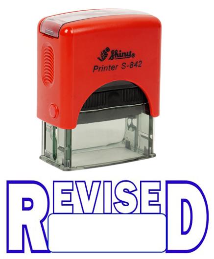 REVISED Self Inking Rubber Stamp Custom Shiny Office Stationary Stamp