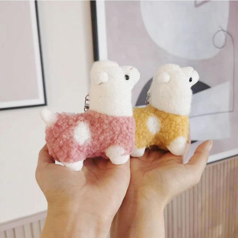 Colorful Alpaca Keychain Plush Cute And Soft Ideal For Gifts Birthday