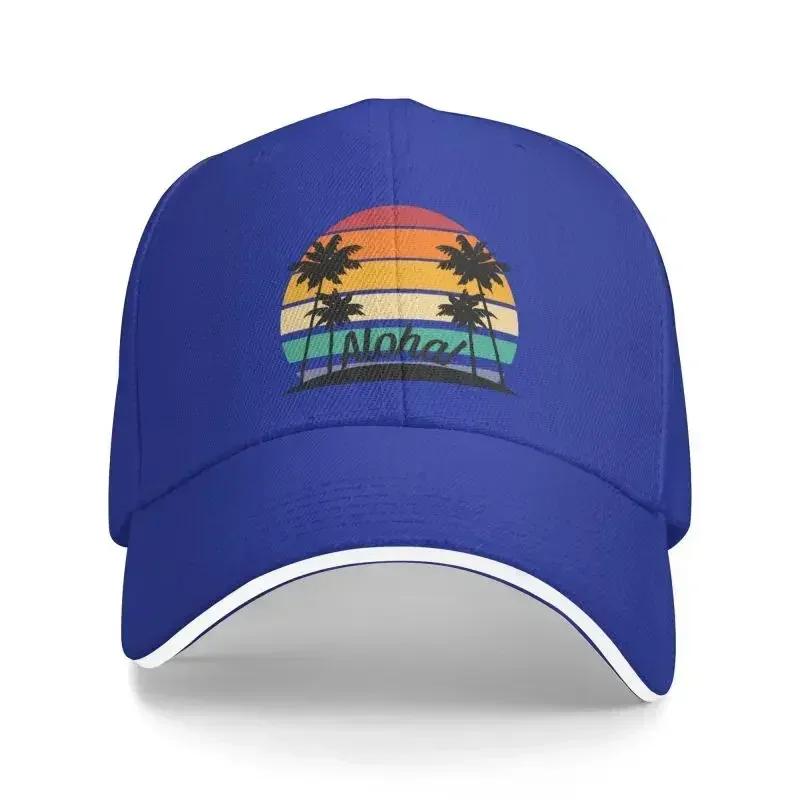 Punk Hawaii Aloha Beach Baseball Cap for Women Men Adjustable Tropical Palm Tree Dad Hat Outdoor