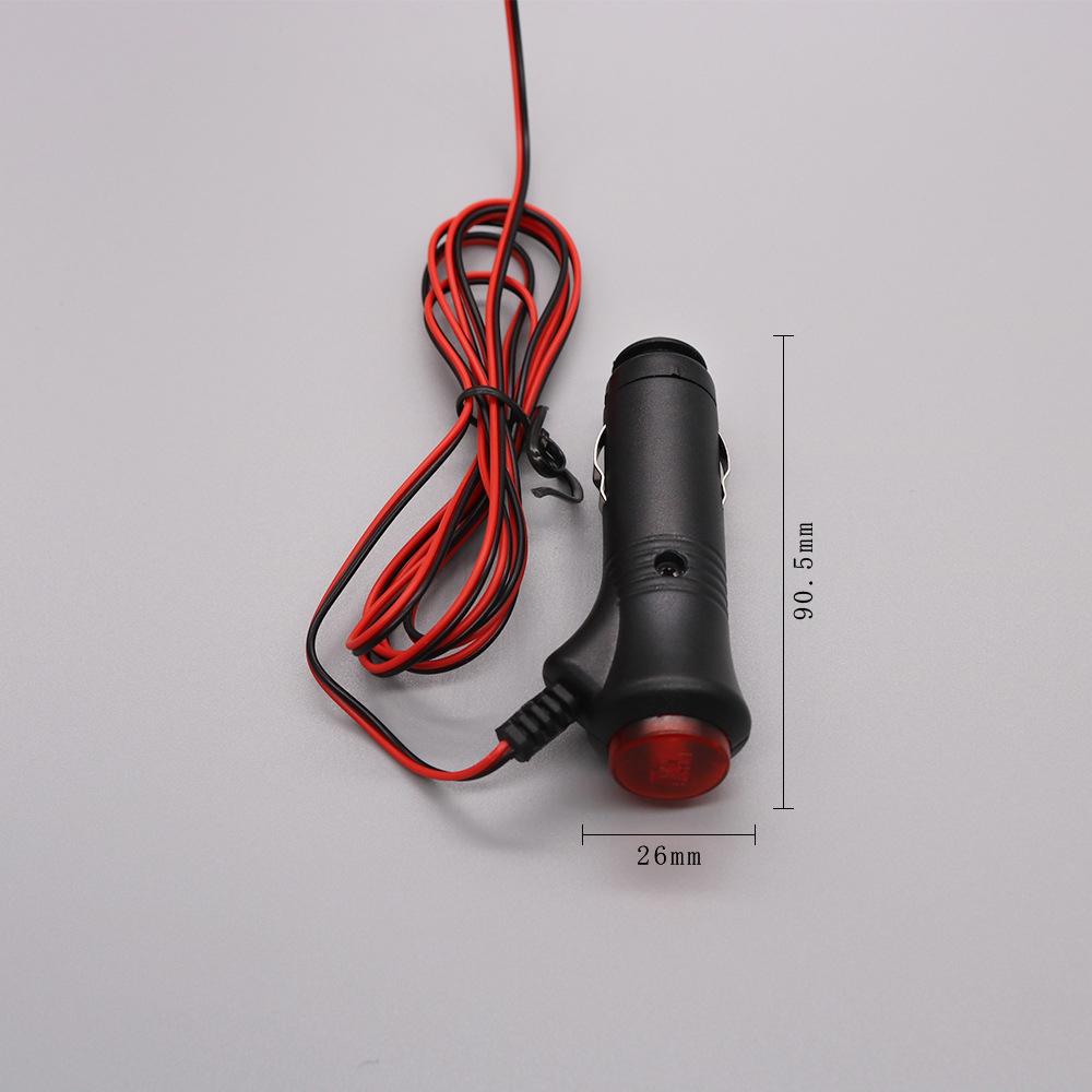 12V Universal Car Cigarette Lighter Plug with Switch Fuse Car Power Cord Motorcycle Truck Cigarette Lighter Power Plug Adapter
