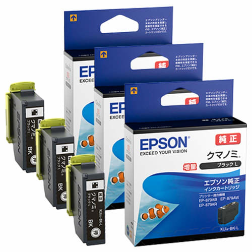 

Epson genuine ink cartridge black extra KUI-BK-L [Bulk purchase x 3 sets]