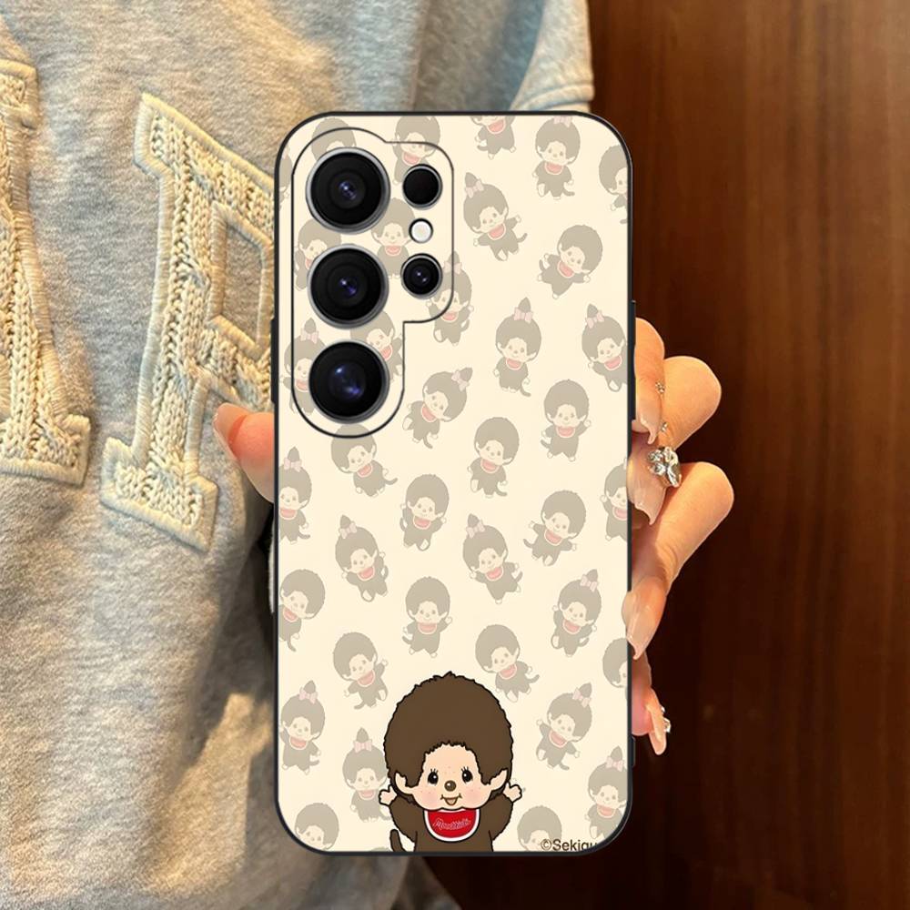 kawaii IP M-M-Monchhichis Phone Case For Samsung S 24 fe 25 Ultra plus 20 lite 21 30 22 23 24 22 Ultra 5G Fundas