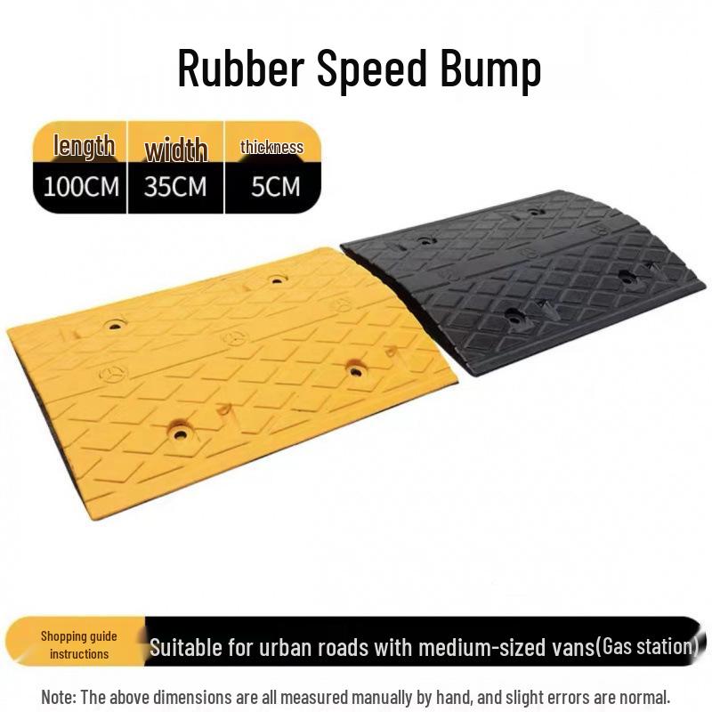 Rubber Speed Bump Cast Iron Ramp Plate