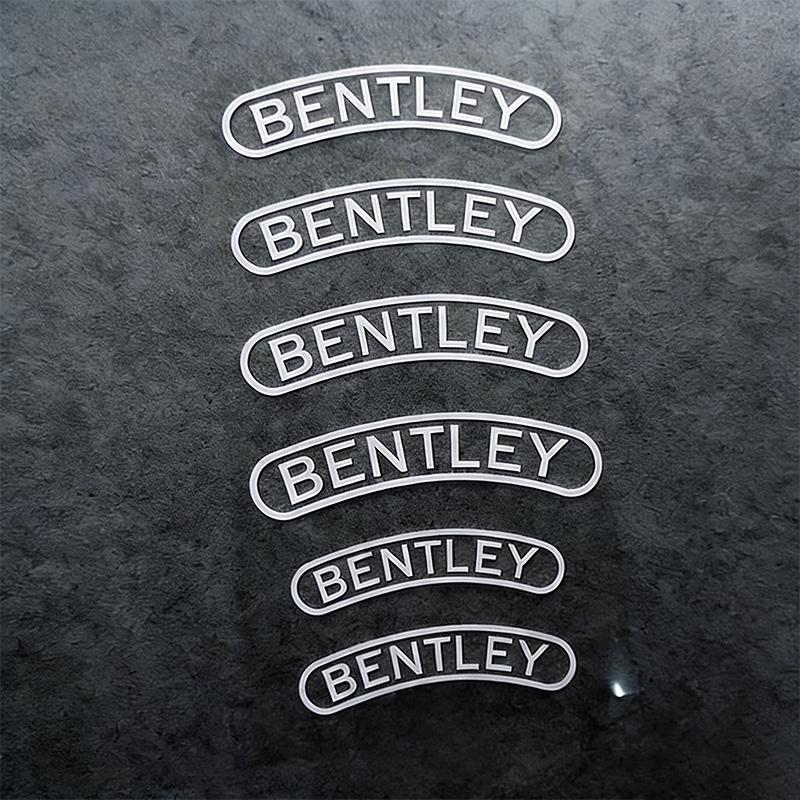 1 Set B-Bentley-Y Bremssattel Aufkleber Auto Logo Bremsen Dekorativer Aufkleber Für Bentley Flying Spur Continental GT Bentayga Mulsanne
