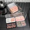 Plastic Clear Jewelry Box Press-On Nail Storage Case Rectangle Storage Box For False Nails Display And Salon Essentials With Lid