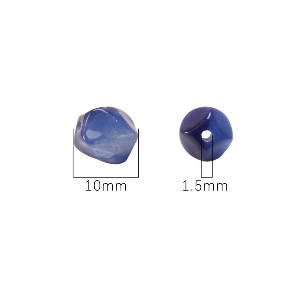 10mm 10Pcs Resin Octagon Beads Imitation Cat Eye Beads DIY Bracelet Necklace Earrings Jewelry Accessories