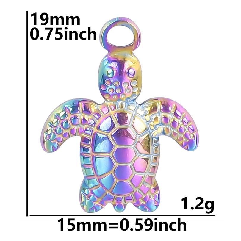 Multistyle Rainbow Animal Charms Snake Dragonfly Butterfly Charm Pendants For Jewelry Making Bulk Metal Stainless Steel Charms