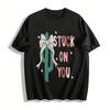Western Style Bow Cactus Print Top Sweet Cool Valentine's Day Tee Pure Cotton T-shirt