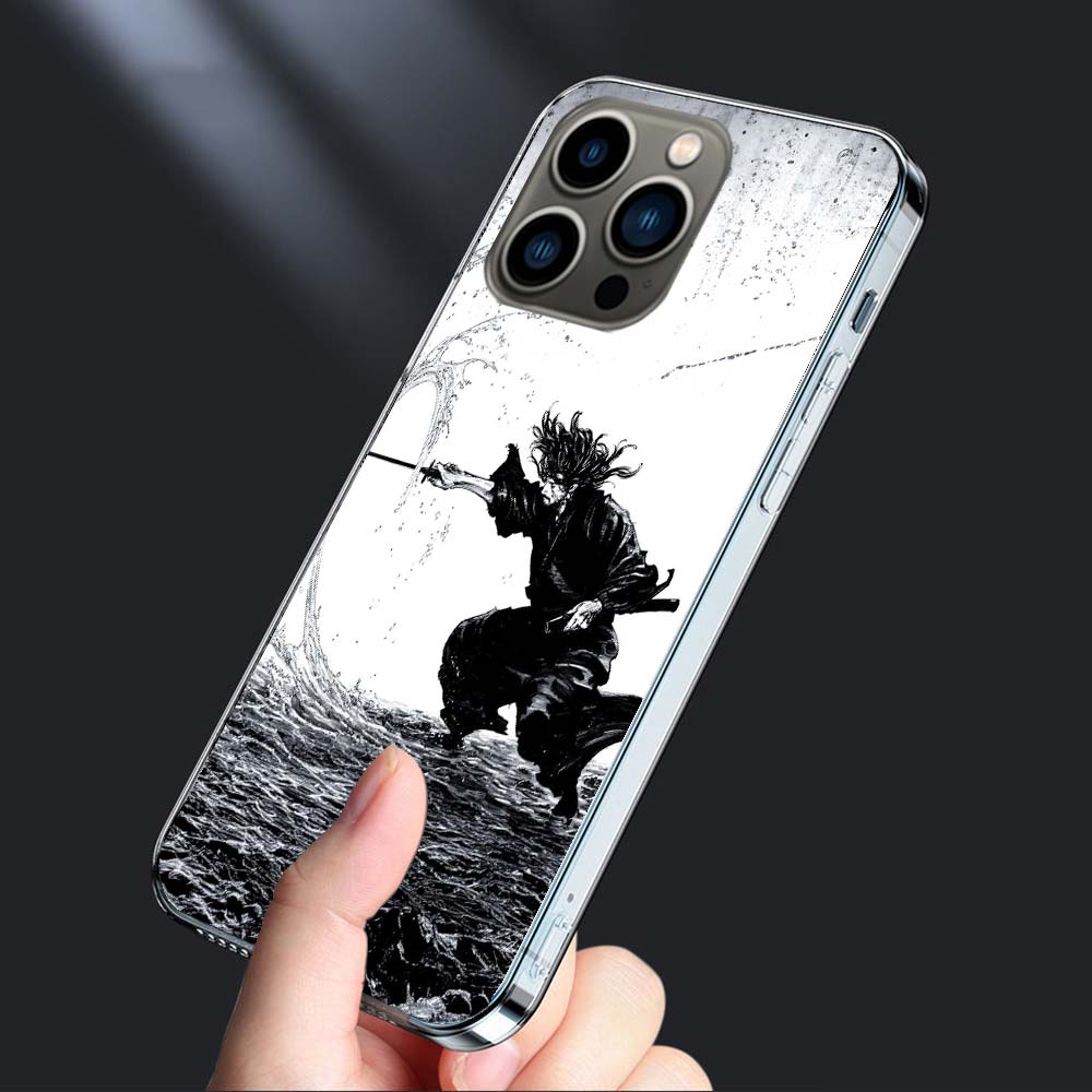 

Manga Vagabond Phone Case For Iphone 16E 15 Pro 14 Plus 17E 16 17 Pro Max Air 11 12 13 Mini Shockproof Capa Cute Cover TPU Cl iPhone 17 AIR