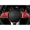 For Benz C-Class Red Aluminum -18-21 Cover Trim Steering Wheel Button Frame