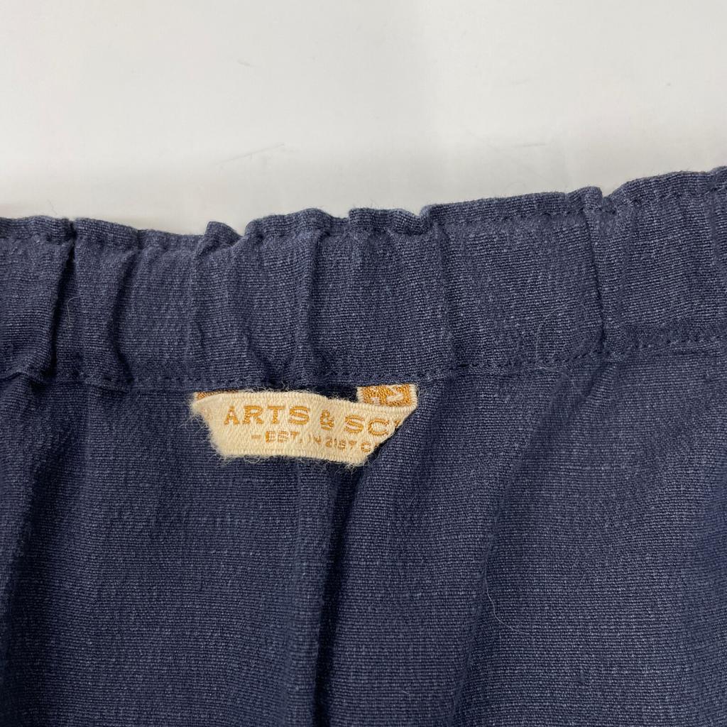 ARTS&SCIENCE Navy 031-L327-114 Linen Sarouel Wide Pants Bottoms 1 Dark grayUsed
